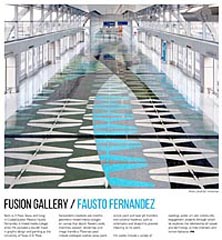 Fausto Fernandez in Fusion Magazine, Issue #80; Squeak Carnwath at the Napa Valley Museum