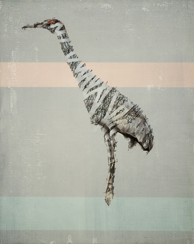 Holly Roberts - Wrapped Crane Standing