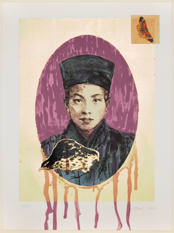 Hung Liu - Butterfly Dreams: Purple Nun
