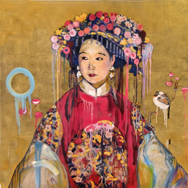 Hung Liu - Manchu Bride-Gold