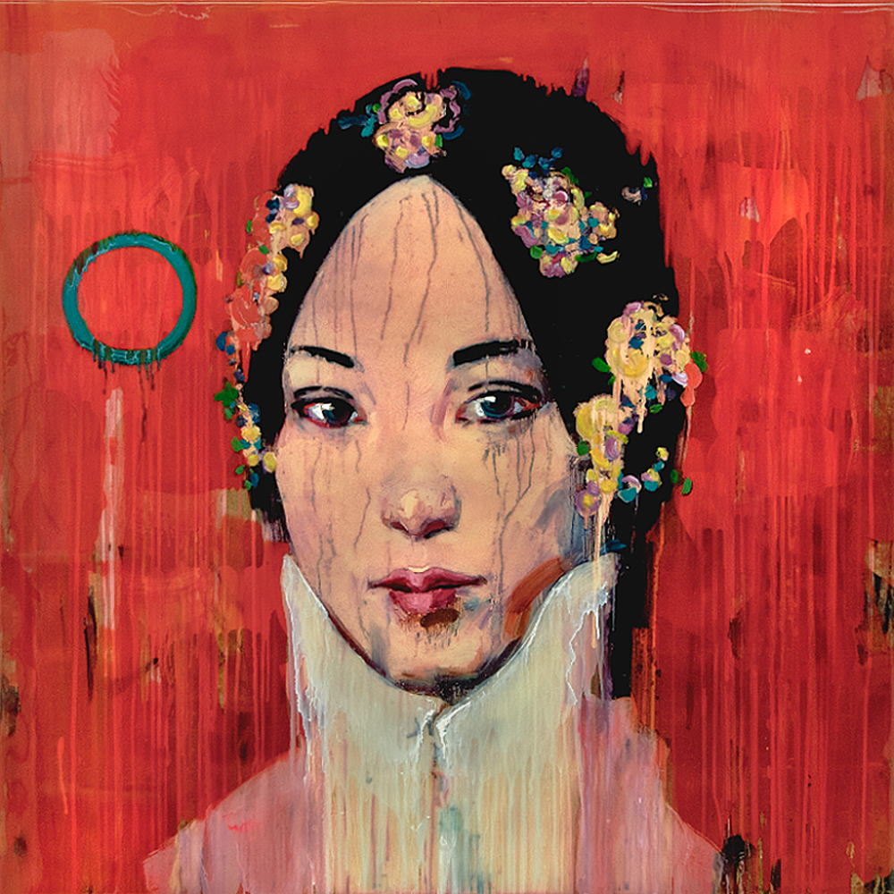 Hung Liu - Red Wash Edition - Turner Carroll Gallery