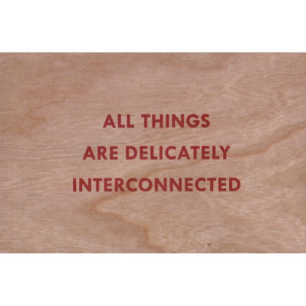 Jenny Holzer - Truism: All Things are Delicately Interconnected