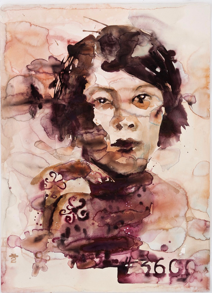 Monica Lundy - 3600 - gouache on paper - 30 x 22" - 2010