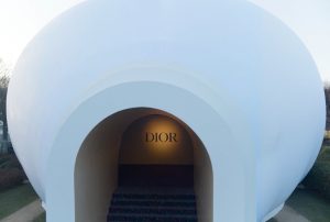 Judy Chicago at Dior Mother Goddess Entrance